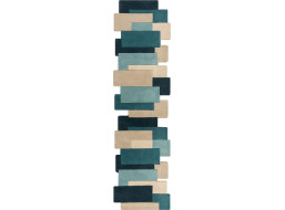 Běhoun Abstract Collage Teal