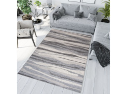 Kusový koberec SARI Ripple - šedý