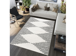 Kusový koberec GRACE Waves - krémový/černý