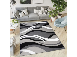 Kusový koberec TAPIS Vlny - tmavě šedý/šedý