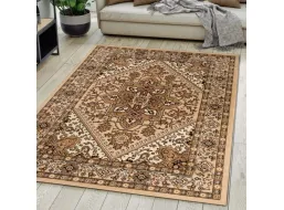 Kusový koberec EUFRAT Haditha - světle béžový