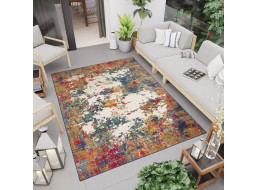 Kusový koberec AVENTURA Abstract - krémový/červený/modrý