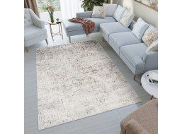 Kusový koberec FEYRUZ Scratch - krémový/šedý