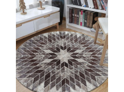 Kusový koberec PANNE mandala circle - odstíny béžové