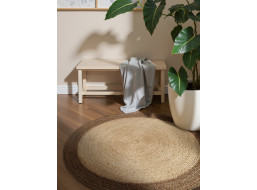 Kusový koberec Jutta Natur Ivory/Grey/Beige kruh