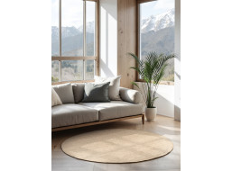 Kusový koberec Jaipur Ivory/White kruh