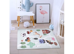 ECOTOYS Pěnové puzzle Farma s okraji