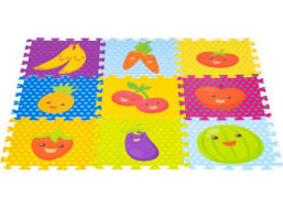ECOTOYS Pěnové puzzle Ovoce (28x28)