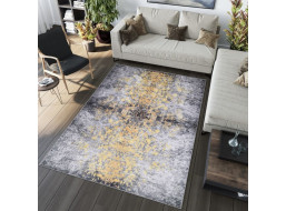 Kusový koberec VICTORIA Sivas - šedý/oranžový