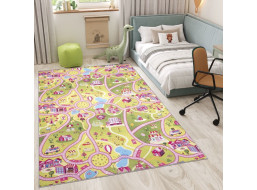 Dětský kusový koberec FLANNEL PRINTED - Candy town