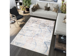 Kusový koberec TOSCANA Pattern - krémový/modrý