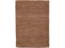 Ručně všívaný kusový koberec Asra wool hnědá