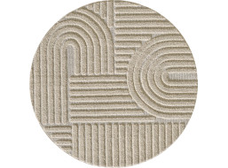 Kusový koberec Art 1121 Beige kruh
