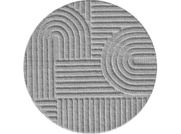 Kusový koberec Art 1121 Silver kruh