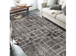 Kusový koberec PANNE cross - odstíny šedé, 160x220 cm