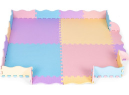 ECOTOYS Pěnové puzzle pastelové SX s okraji