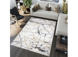 Kusový koberec TOSCANA Marble - krémový/černý/béžový