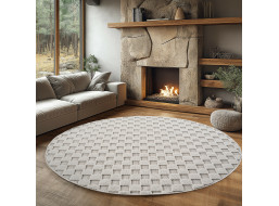 Kusový koberec Helix 2203 cream kruh