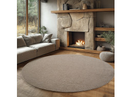 Kusový koberec Helix 2200 beige kruh