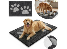 Koberec pro psy SOFT SHAGGY PAW - 60x90 cm - grafitový