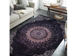 Kusový koberec HONOR New - Mandala - tmavě modrý/fialový