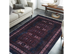 Kusový koberec HONOR New - Ethnic - tmavě modrý/červený