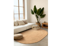 Kusový koberec Jute Braided 106005 Gold ovál