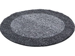 Kusový koberec Life Shaggy 1503 grey circle