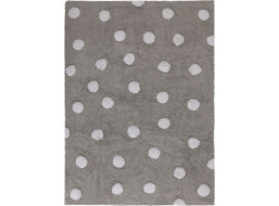 Ručně tkaný kusový koberec Polka Dots Grey-White