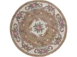 Ručně všívaný kusový koberec Lotus premium Fawn circle