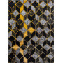 Kusový koberec Gloss 400B 86 3D geometric black/gold