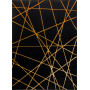 Kusový koberec Gloss 406C 86 geometric black/gold