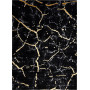 Kusový koberec Gloss 410A 86 3D mramor black/gold