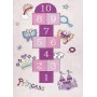 Dětský kusový koberec Bambino 2285 Hopscotch pink