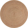 Kusový koberec Capri Jute Natural/Coral kruh