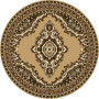 Kusový koberec TEHERAN T-102 beige kruh