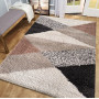 Kusový koberec Shaggy SANTO Geometric