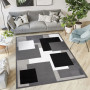 Kusový koberec TAPIS Squares - tmavě šedý