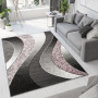 Kusový koberec TAPIS Waves - růžový/šedý