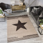 Moderní kusový koberec MAROKO - CENTER STAR béžový L916A