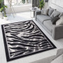 Kusový koberec TAPIS Tiger - šedý/černý