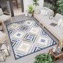 Kusový koberec AVENTURA Tiles - šedý/modrý