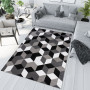 Kusový koberec MAYA Cubes - šedý/černý