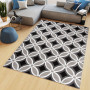 Kusový koberec MAYA Pattern - černý/šedý