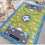 Dětský koberec Stadion - zelený/modrý