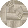 Kusový koberec Art 1121 Beige kruh