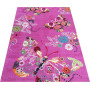 Dětský koberec Motýlci - růžový