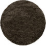 Kusový koberec Fluffy Shaggy 3500 brown circle