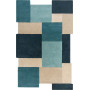 Kusový koberec Abstract Collage Teal