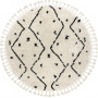 Kusový koberec Berber Tetuan B751 cream kruh